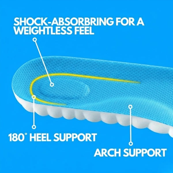 Blue Memory Foam Insoles