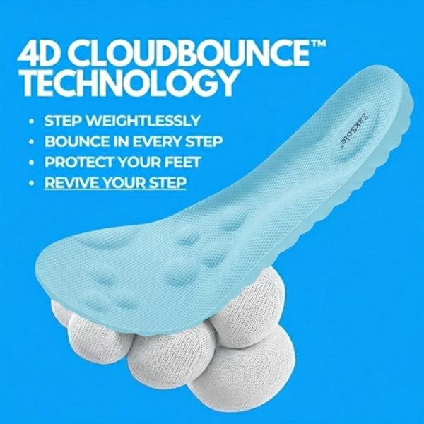 Blue Memory Foam Insoles
