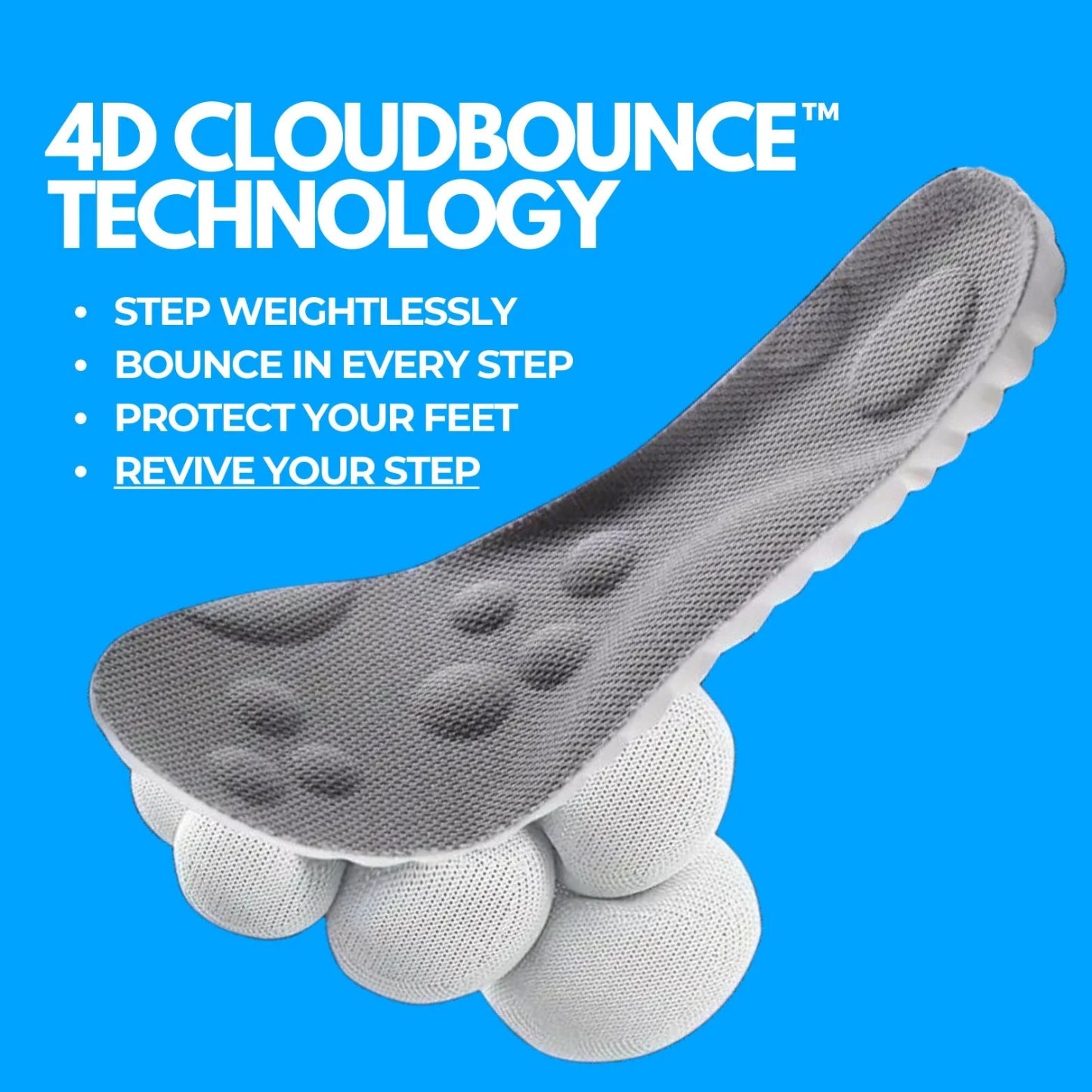 Flexible insole for men with arch support and airflow design