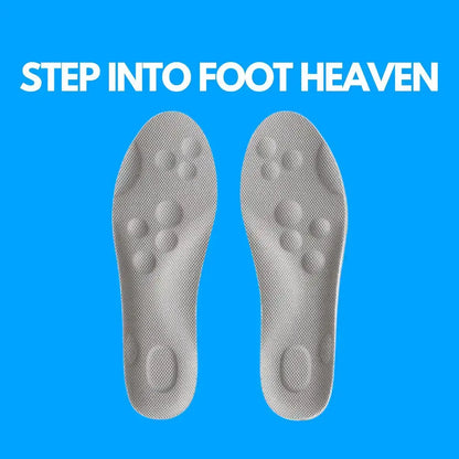 Blue massage insole for men with 4D CloudBounce technology